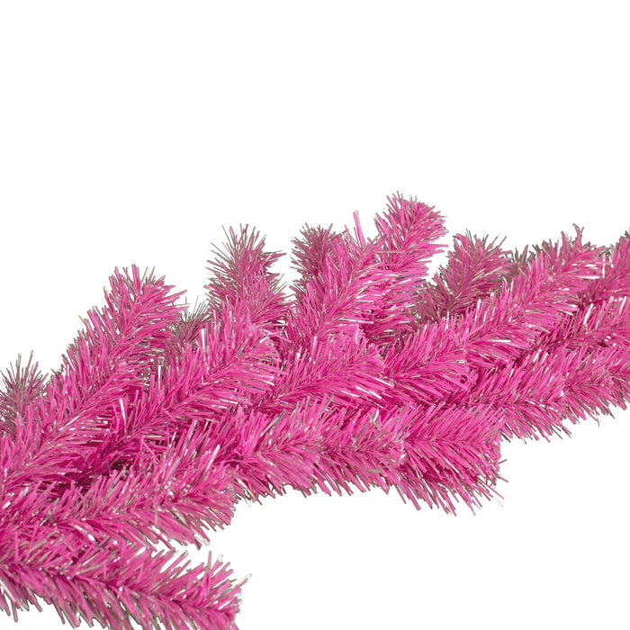 Pink and Silver Christmas Garland