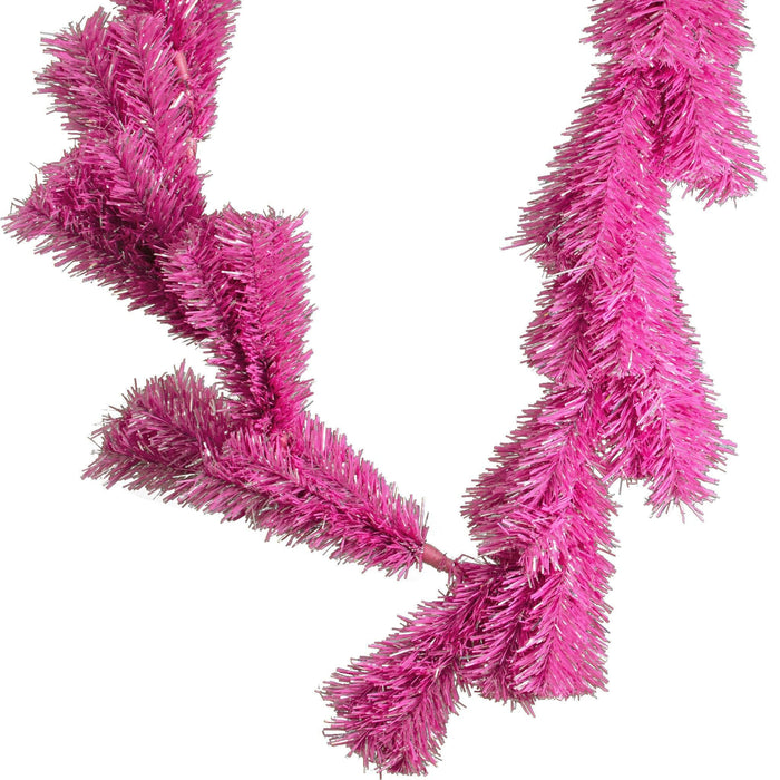 Pink and Silver Christmas Garland