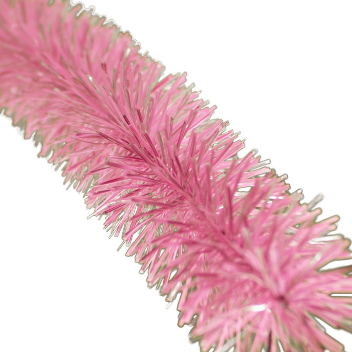 Pink & White Tinsel Garland