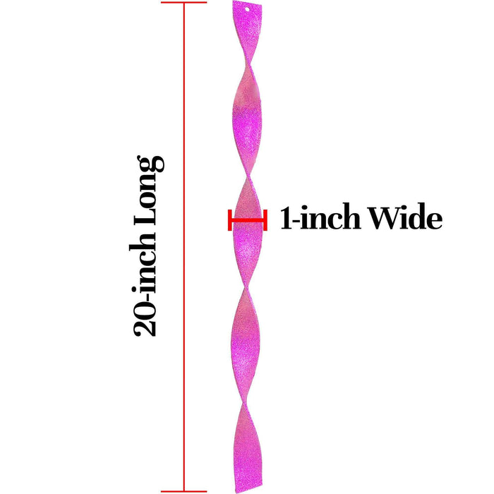 Pink Glitter Icicle Finials