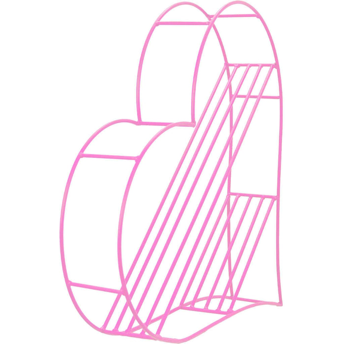 Heart-Shaped Floating Bookshelf – Baby Pink
