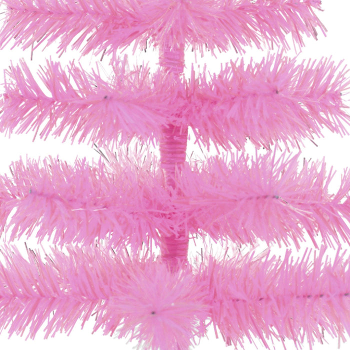 Pink Tinsel Christmas Tree