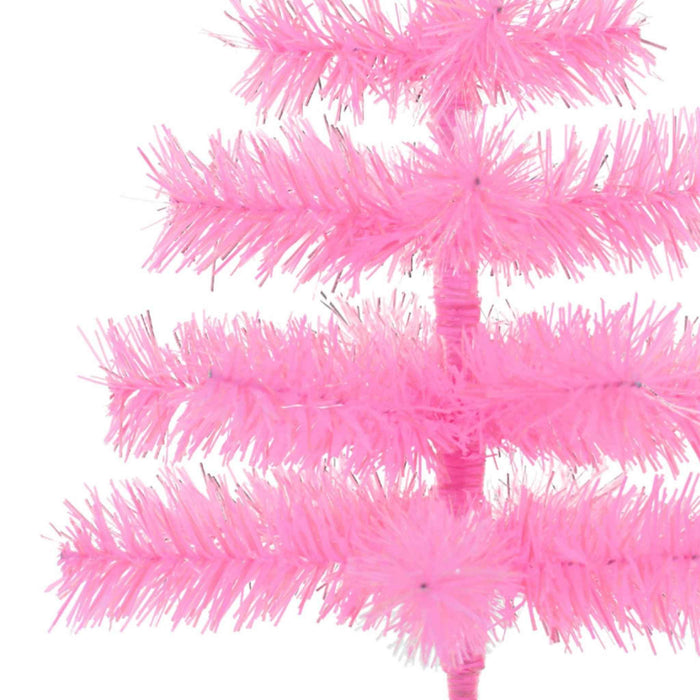 Pink Tinsel Christmas Tree