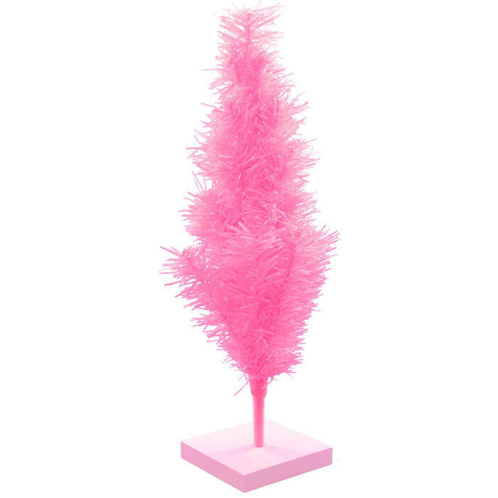 Pink Tinsel Christmas Tree