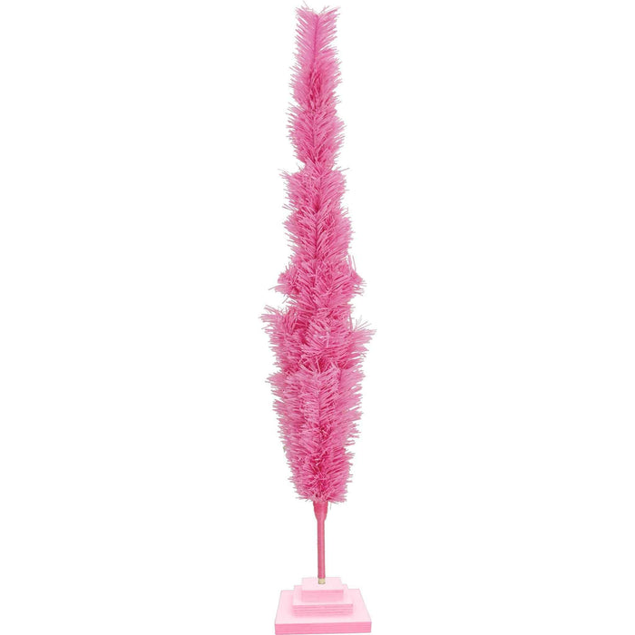 Pink Tinsel Christmas Tree