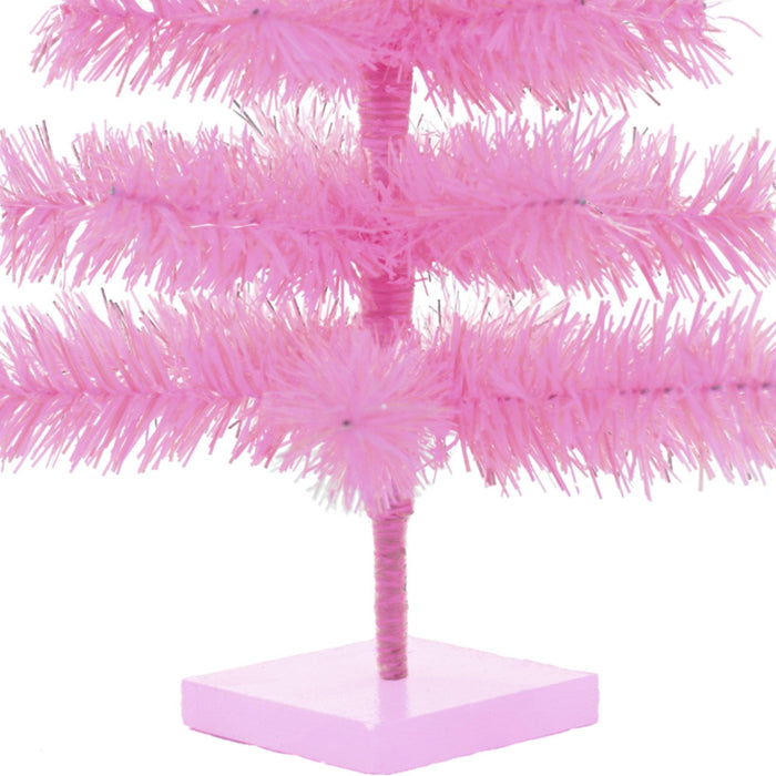 Pink Tinsel Christmas Tree