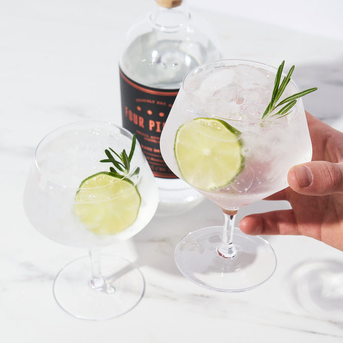 Raye Angled Crystal Gin & Tonic Glasses