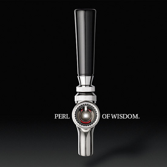 Double Faucet Stainless Draft BeerTower with Perlick 630SS Stainless Faucets