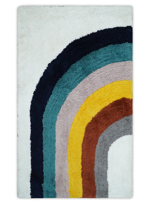 Plush Rainbow Kids, Nursery and Playroom Rug, 3x5, 4x6 and 5x7 Hand Woven Shag
