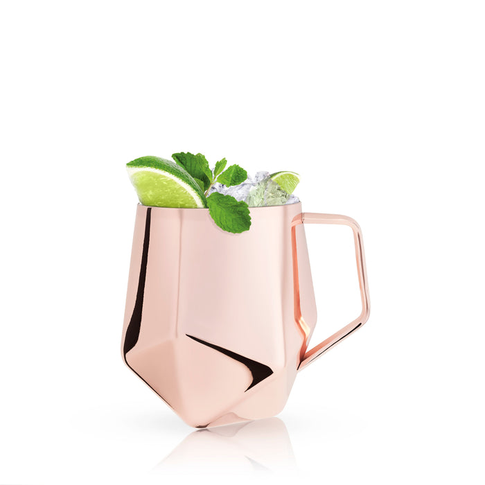 Seneca Faceted Copper Moscow Mule Mug