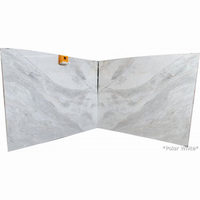 Polar White Bookmatching Marble Slabs Polished - Livfloors Collection