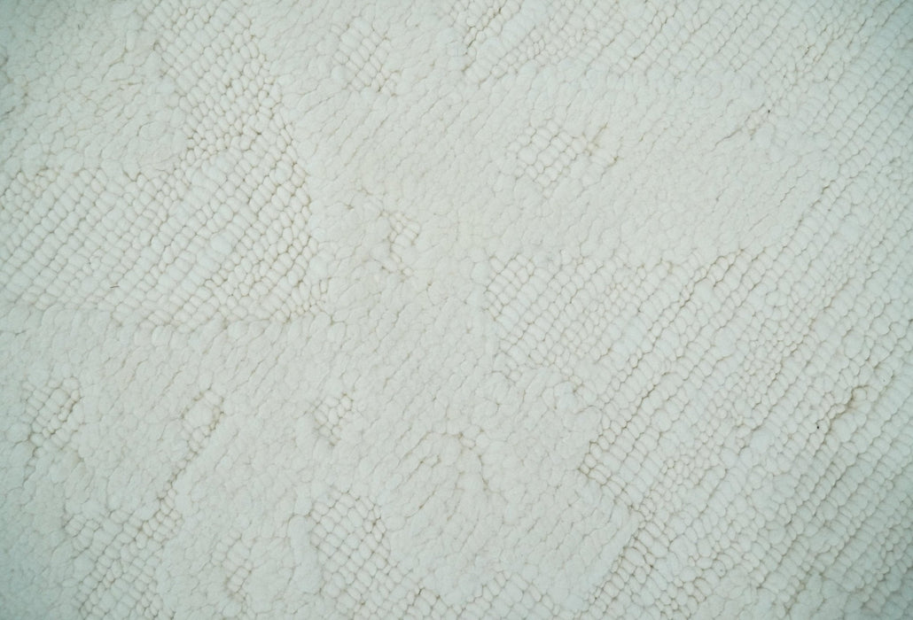 Premium 8x10 carved Texture Ivory Traditional hand knotted wool Area rug