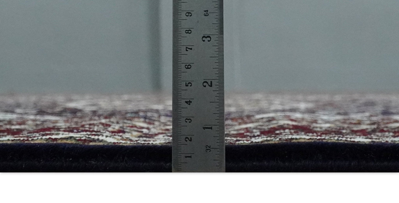 Premium Look 5x7 Black, Ivory and Brown Heriz Medallion Pattern Area Rug