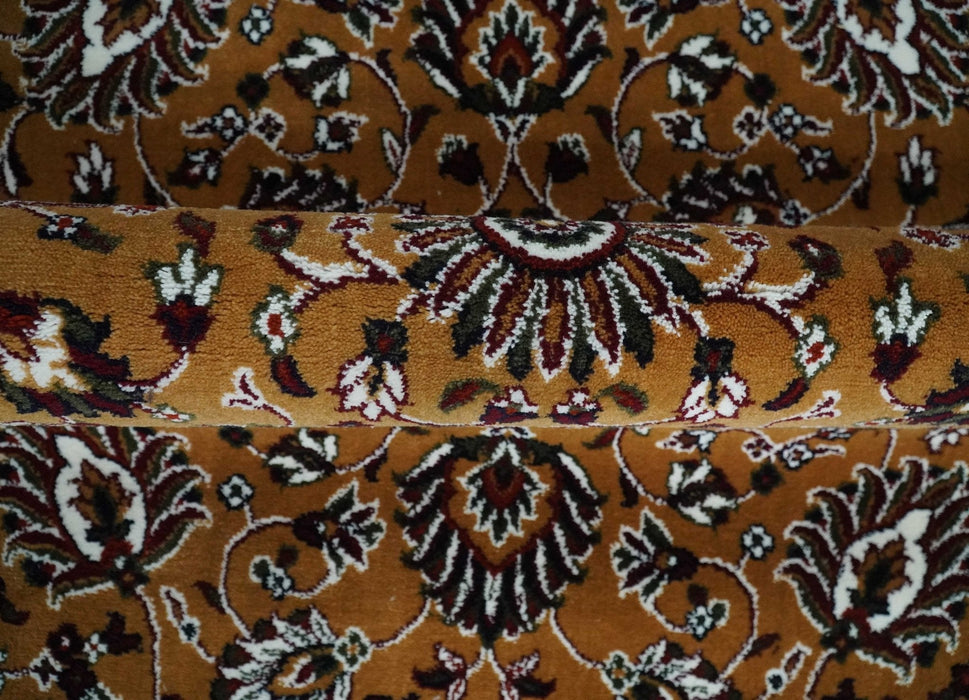 Premium Look 5x7 Rust, Ivory and Brown Traditional Floral Area Rug