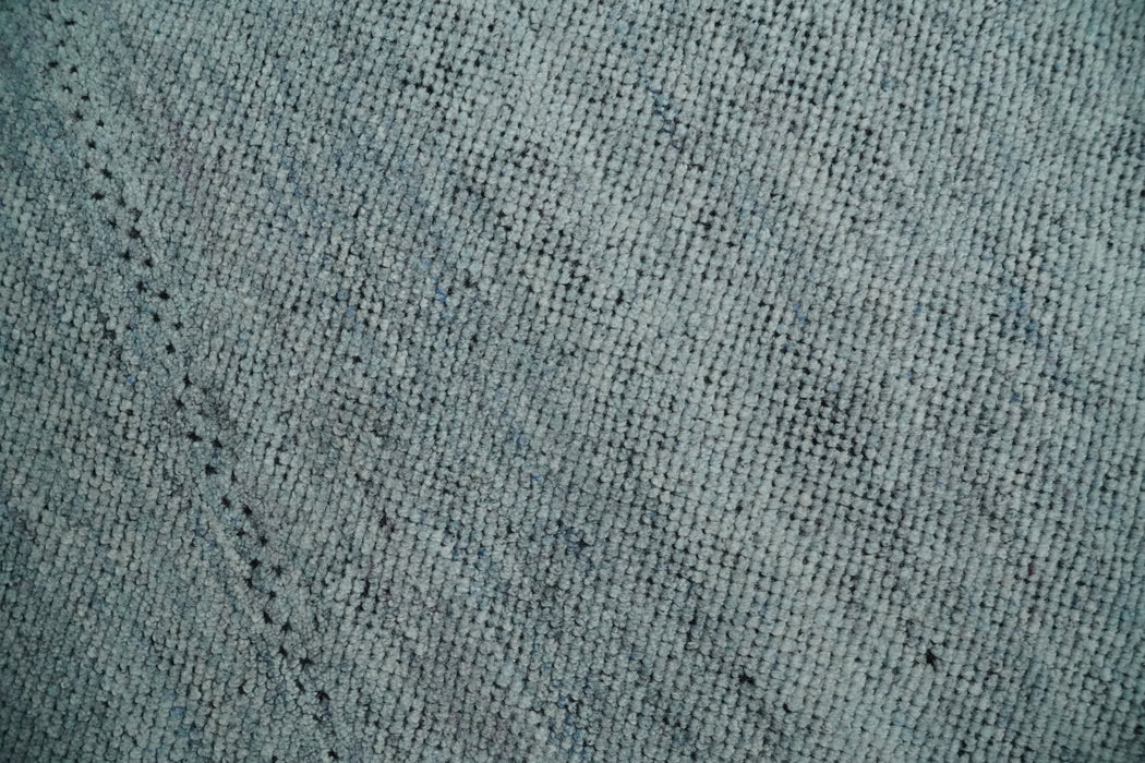 Premium Silver, gray and charcoal Contemporary Design 9x12 Hand knotted wool Area Rug