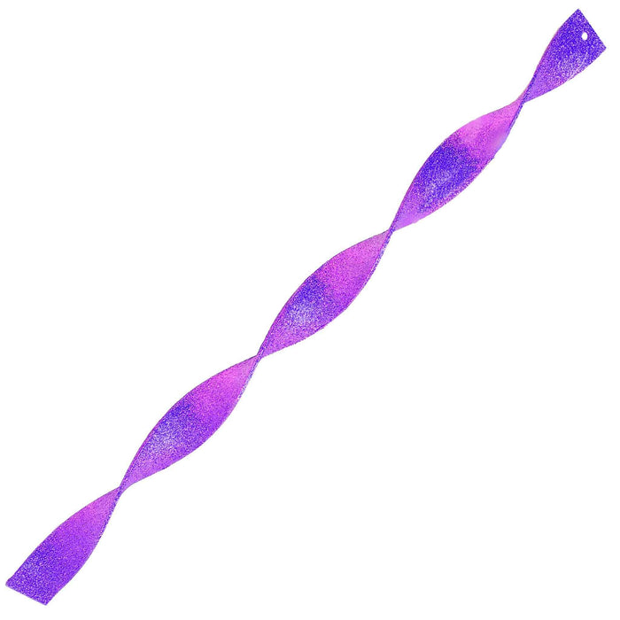 Purple Glitter Icicle Finials