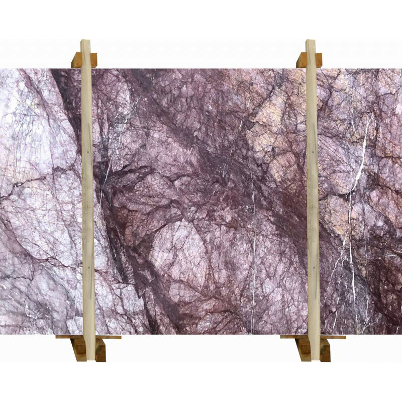 Purple Slabs Rocks Purple Lilac Bookmatching Marble Slabs Polished - Livfloors Collection ...