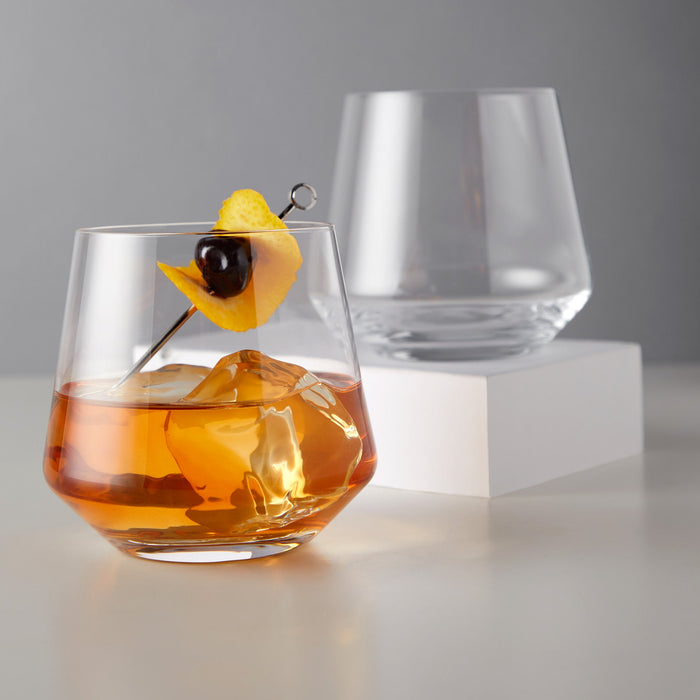 Raye Angled Crystal Cocktail Tumblers Set of 2