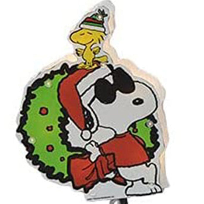 ProductWorks Peanuts Charlie Brown Joy Prelit Pathway Markers Christmas Decor