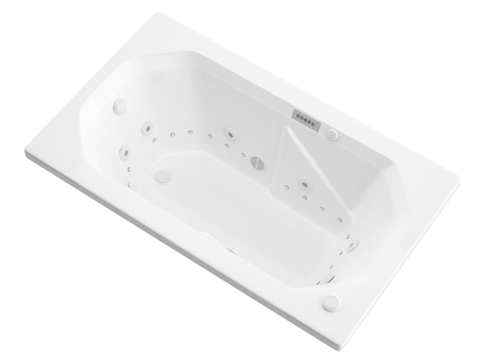 Atlantis Whirlpools Mirage  Deluxe Series 35.875 x 59.625in. Air and Whirlpool Jetted Bathtub in White