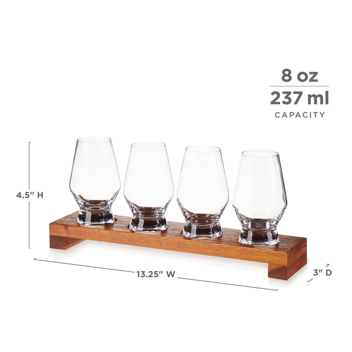 Crystal Spirit Glass Flight Set