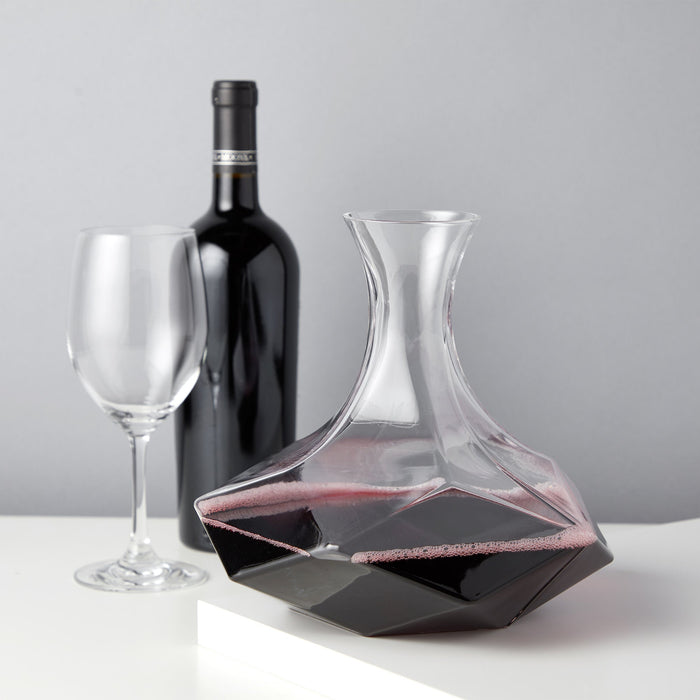 Seneca Faceted Crystal Wine Decanter