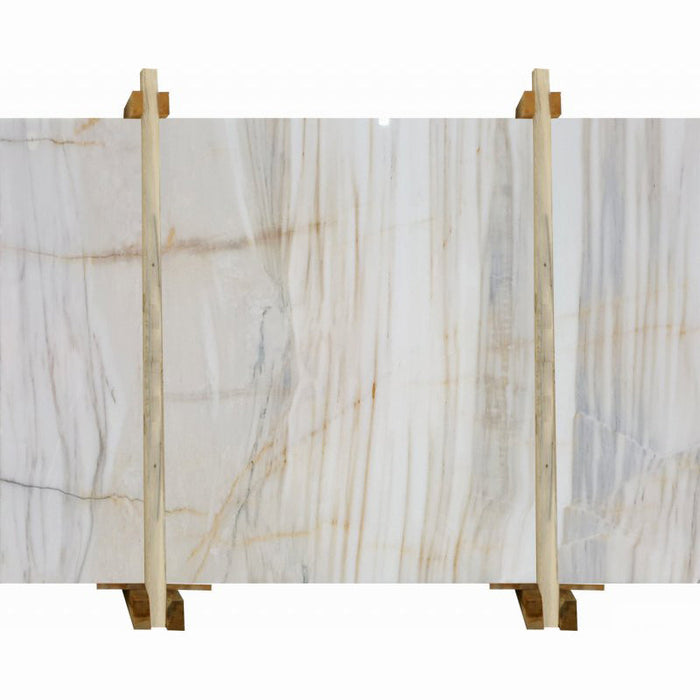 Rainbow Gold White Bookmatching Marble Slabs Polished - Livfloors Collection