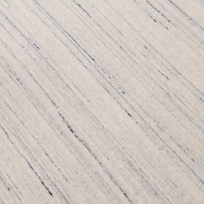 Ready to Ship Contemporary Ivory Design Hand Loomed Wool Rug