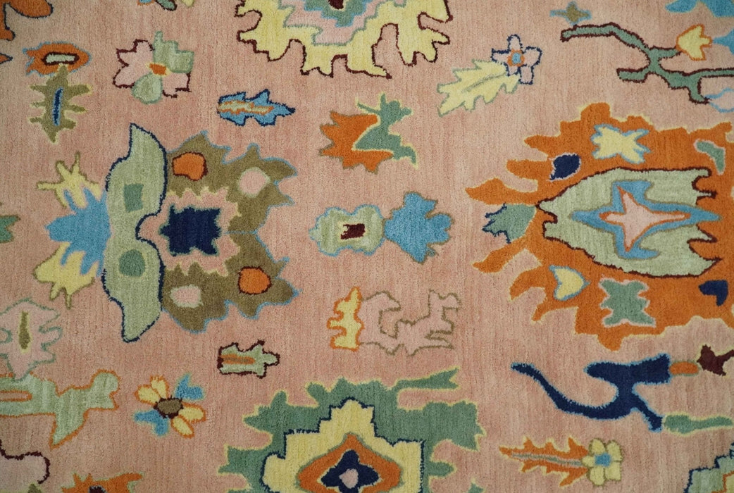 Ready to Ship Hand Tufted Pink Modern Colorful Oushak Rug, Kids, Living Room Rug
