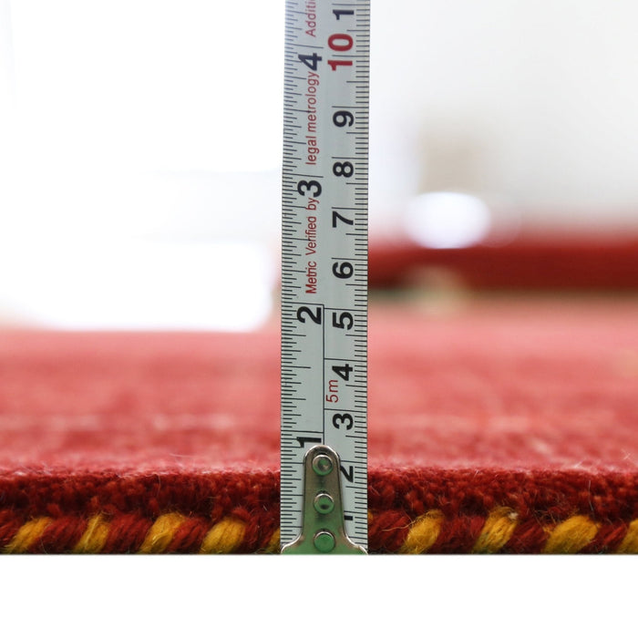 Ready to Ship Modern Design Red Hand Loomed Wool Area Rug