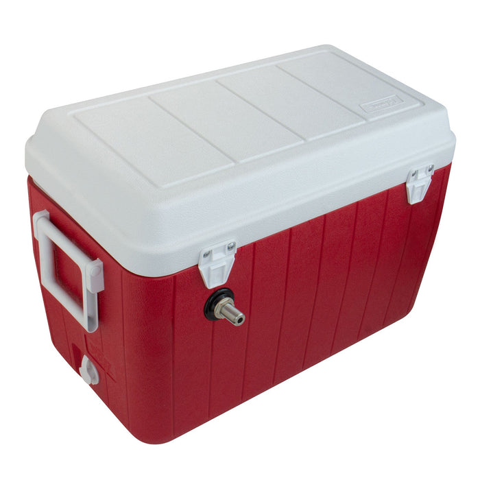 Red Single Tap 54 Qt. Beer Jockey Box with Side Mounted Faucet