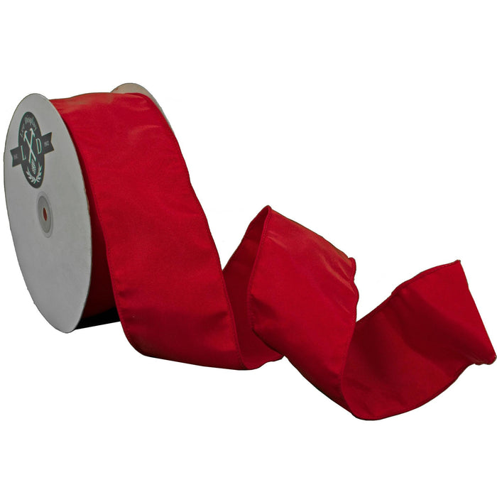 Red Bengaline Christmas Ribbon