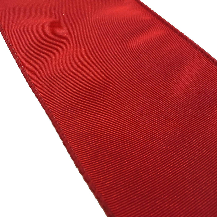 Red Bengaline Christmas Ribbon