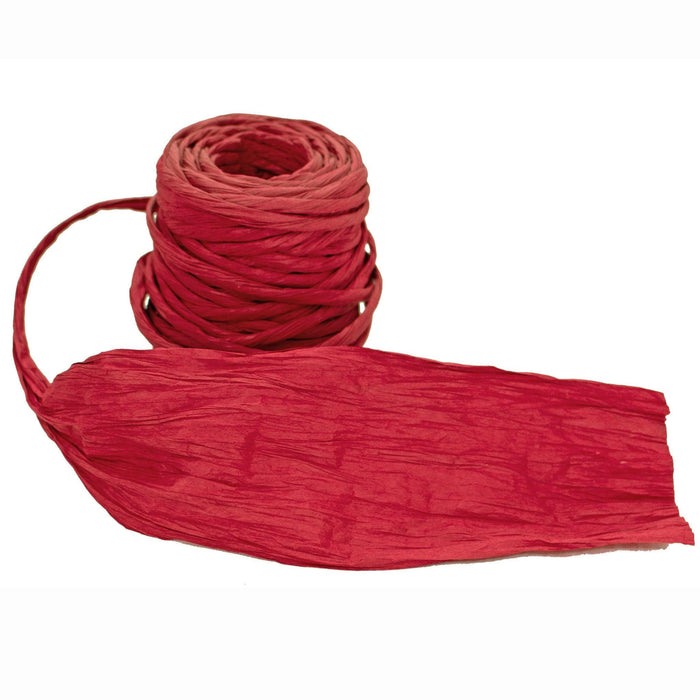 Red Raffia Paper Twine