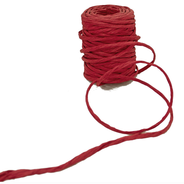 Red Raffia Paper Twine