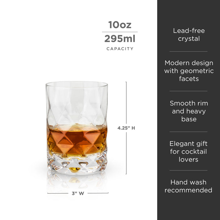 Gem Crystal Tumblers Set of 2