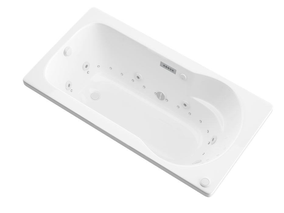 Atlantis Whirlpools Zepher  Deluxe Series 31.625 x 59.5in. Air and Whirlpool Jetted Bathtub in White