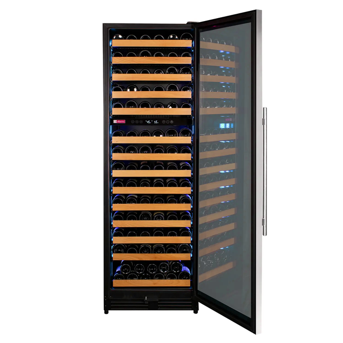 Reserva Series 154 Bottle 71" Tall Dual Zone Right Hinge Stainless Steel Wine Refrigerator