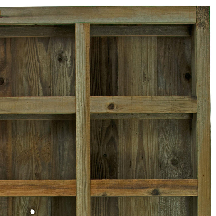 Rolling Redwood Storage Cabinet