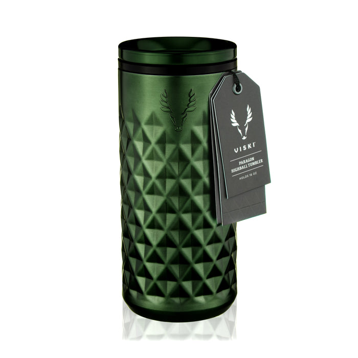 Paragon Stainless Steel Highball Tumbler in Satin Green