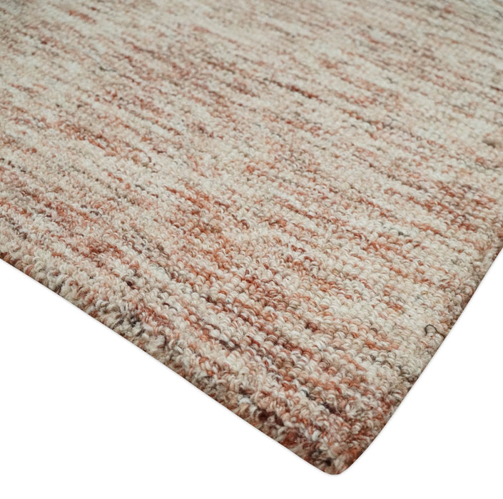 Rust and Ivory Abstract Layering Multi Size Area Rug
