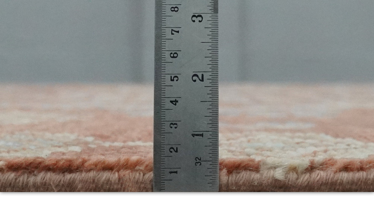 Rust, Beige and Blue Hand knotted Traditional Multi Size Oriental wool Area Rug