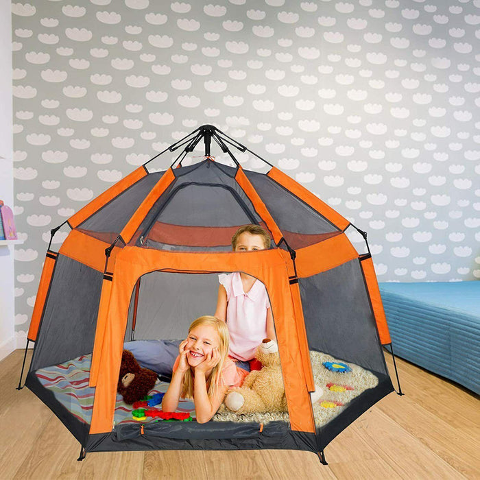 Pop Up Kids Play Tent Portable PlayHouse Camping beach Indoor Game Toys