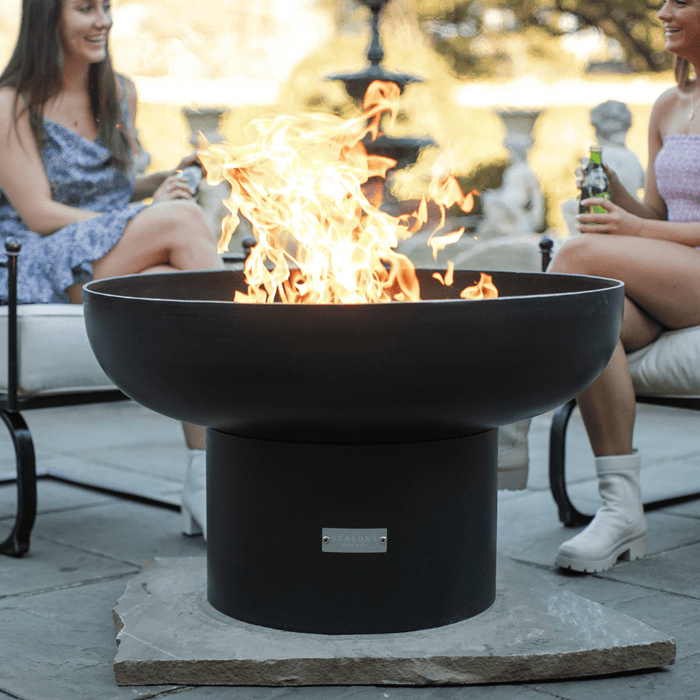 Seasons Fire Pits 22-Inch Tall Round Steel Fire Pit Grill (36CFirePitGrill)