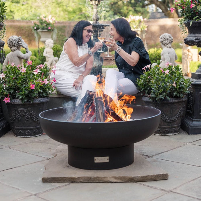 Seasons Fire Pits Elliptical Round Steel Fire Pit