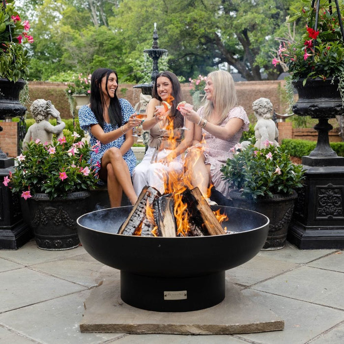 Seasons Fire Pits Elliptical Round Steel Fire Pit