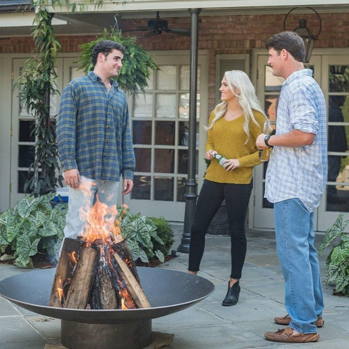 Seasons Fire Pits Concave Round Steel Fire Pit