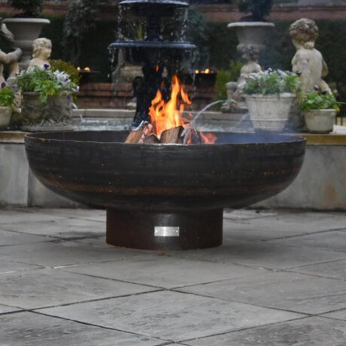 Seasons Fire Pits Elliptical Round Steel Fire Pit