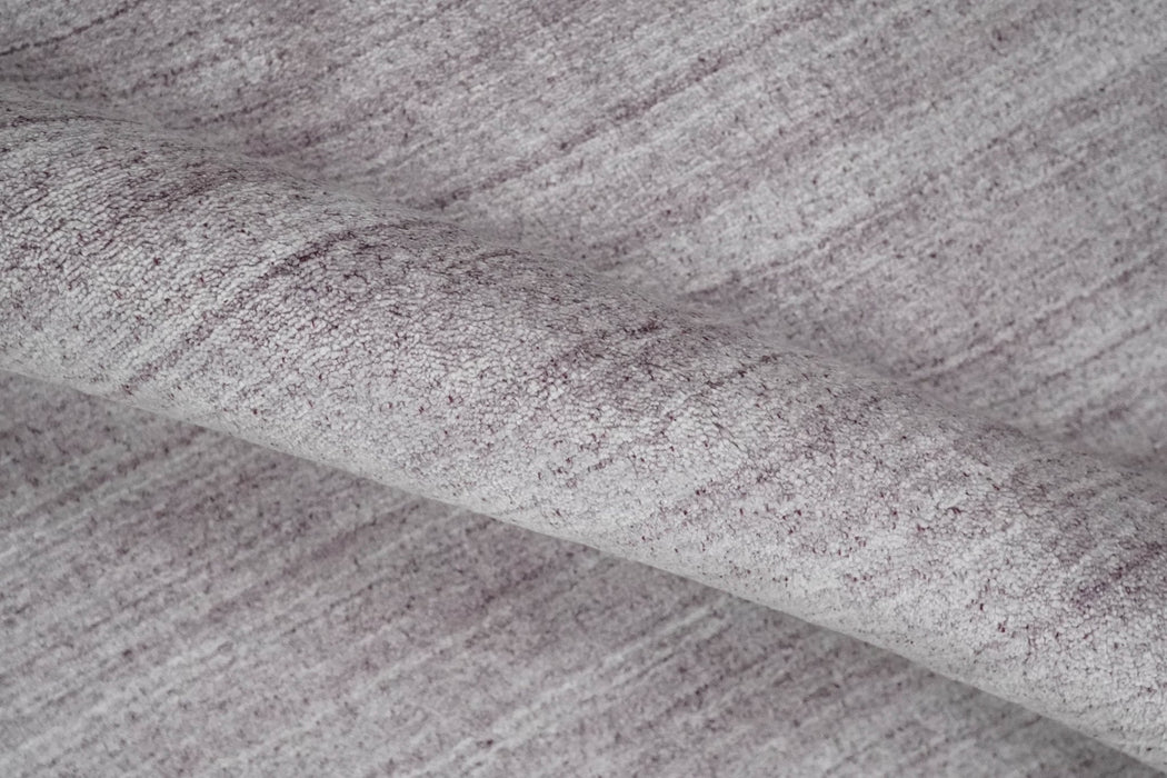 Shaded Solid Lavender purple Scandinavian 5x7 Blended bamboo Silk Flatwoven Area Rug | HL40