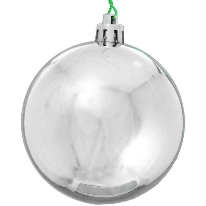 Shiny Silver Ball Ornaments